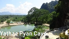yathae pyan cave, Sunset myanmar Hpa an Pa-an 