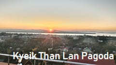Kyeik Than Lan Pagoda sunset photo